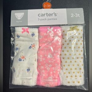 Carter’s 3-pack toddler girls floral panties NWT